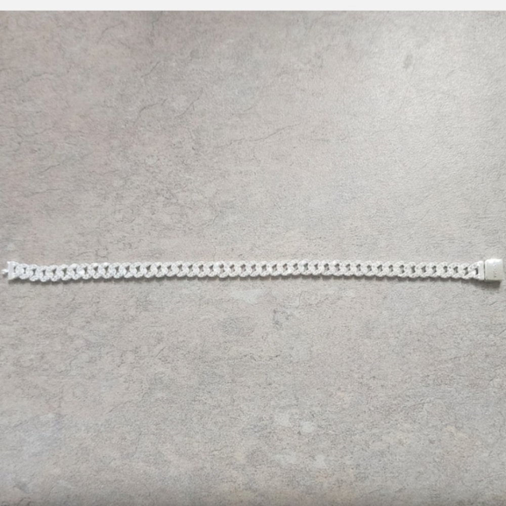 Authentic Pandora Pavé Cuban Chain Bracelet - Picture 3 of 7